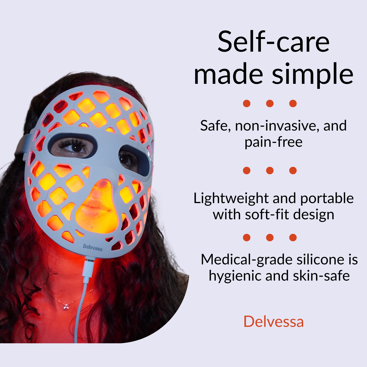Delvessa LumaLift Age-Defying LED Light Therapy Mask