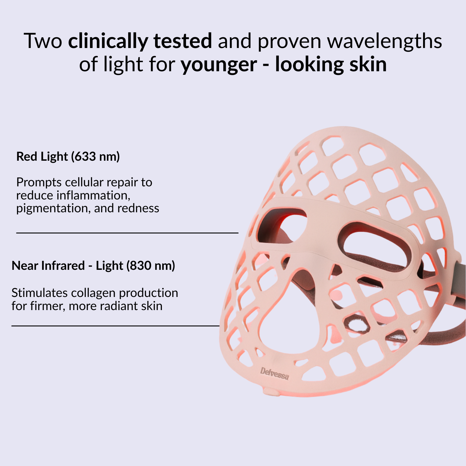 Delvessa LumaLift Age-Defying LED Light Therapy Mask